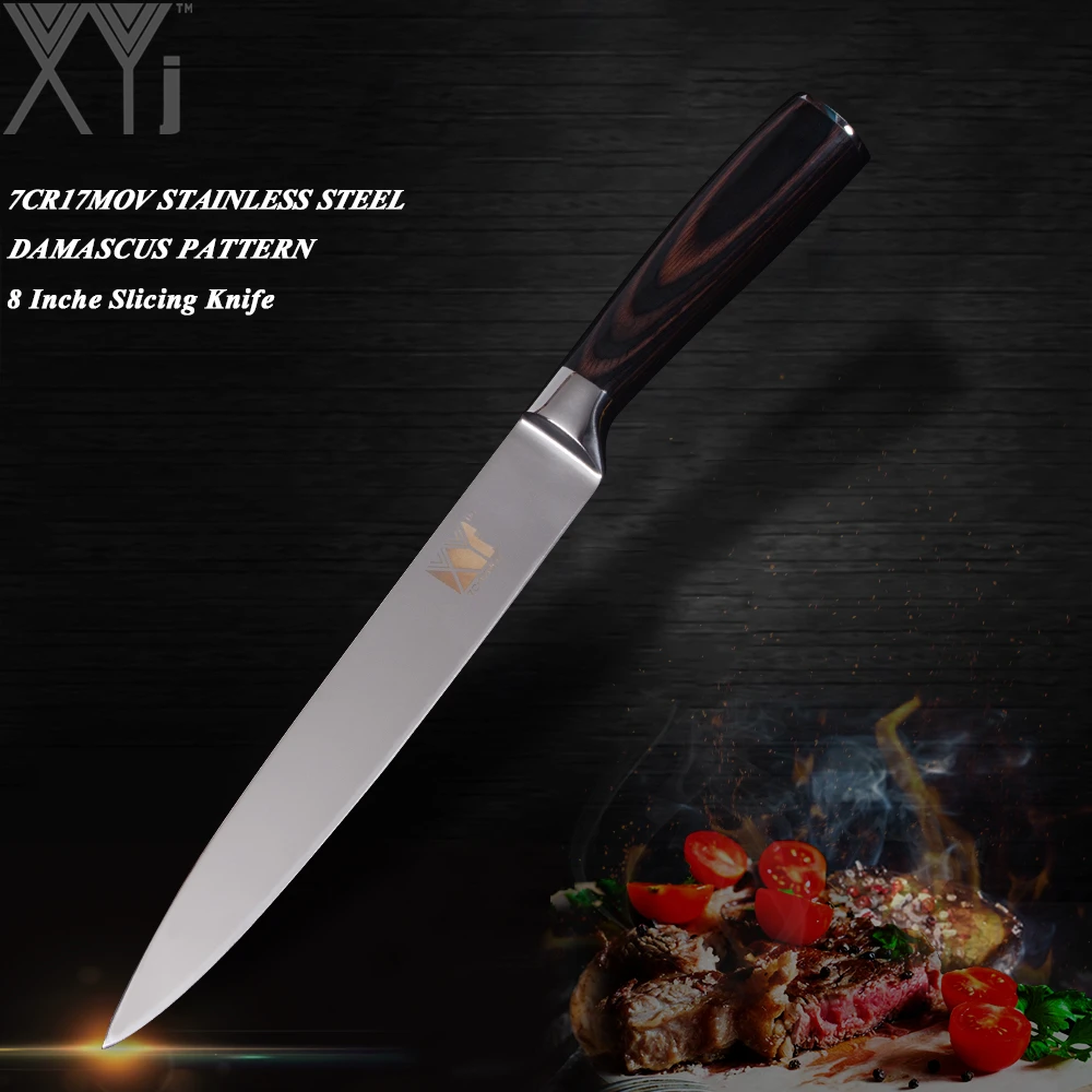 

XYj Mirror Style Stainless Steel Kitchen Knife Sharp&Durable Cooking Single Knife Chef Slicing Santoku Utility Paring Knife