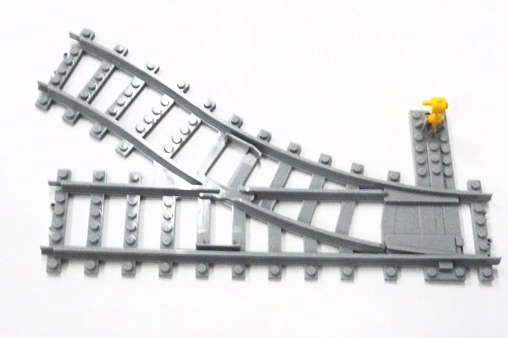 

20 Pcs/Lot City Trains Train Track Rail Straight Curved track rail Model Building Blocks Set Bricks Kids Toys Compatible Lego