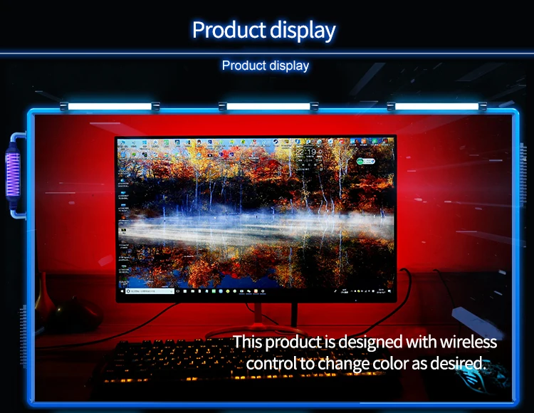 Imported RGB lamp beads Epoxy board waterproof level IP60 wireless remote control  TV background light LDE Light strip
