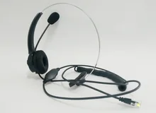 Call Center Headset Telephone Corded Wired Mic Office Head Phone RJ11 Headset fits for all telephones
