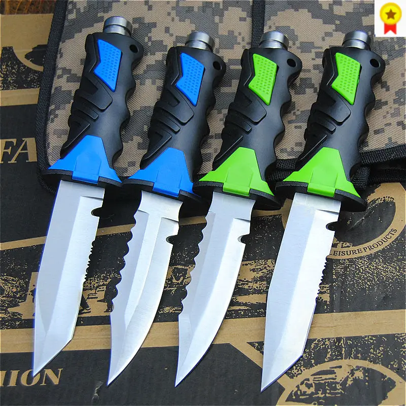 New diving straight knife 440CABS handle camping survival knife multi