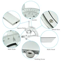 30 to 320 degree Precision Angle Measuring Finder Universal Bevel Protractor Tool Ruler Tool for inner and outer parts 2