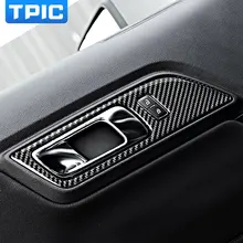 Для Ford Mustang дверные ручки из углеродного волокна для межкомнатных дверей, декоративные накладки, наклейки для стайлинга автомобилей, автомобильные аксессуары