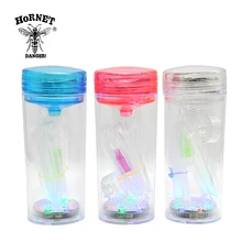Hornet акриловый портативный кальян со светодиодный светильник пластиковая бутылка мини кальян chicha Nargile аксессуары для курения