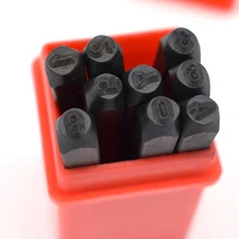 3 мм металлический цифровой штамповальный пресс Набор штамповок для изготовления ювелирных изделий от 0 до 9 Сталь штамповка 9 шт