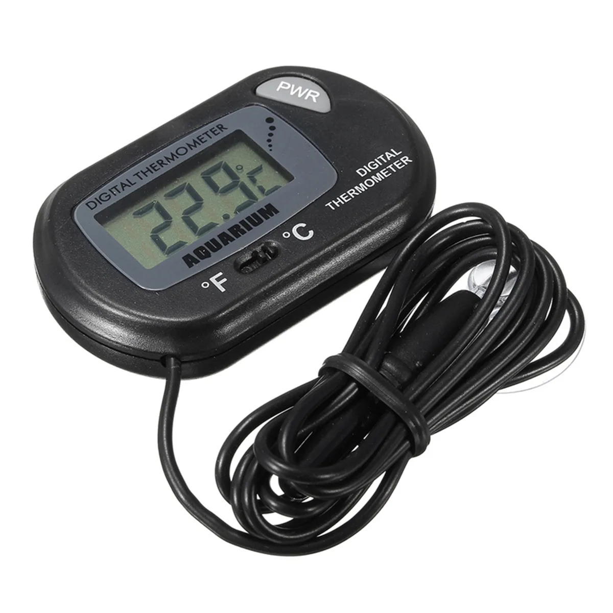 Practical LCD Digital Fish Tank Aquarium Thermometer Submersible Water