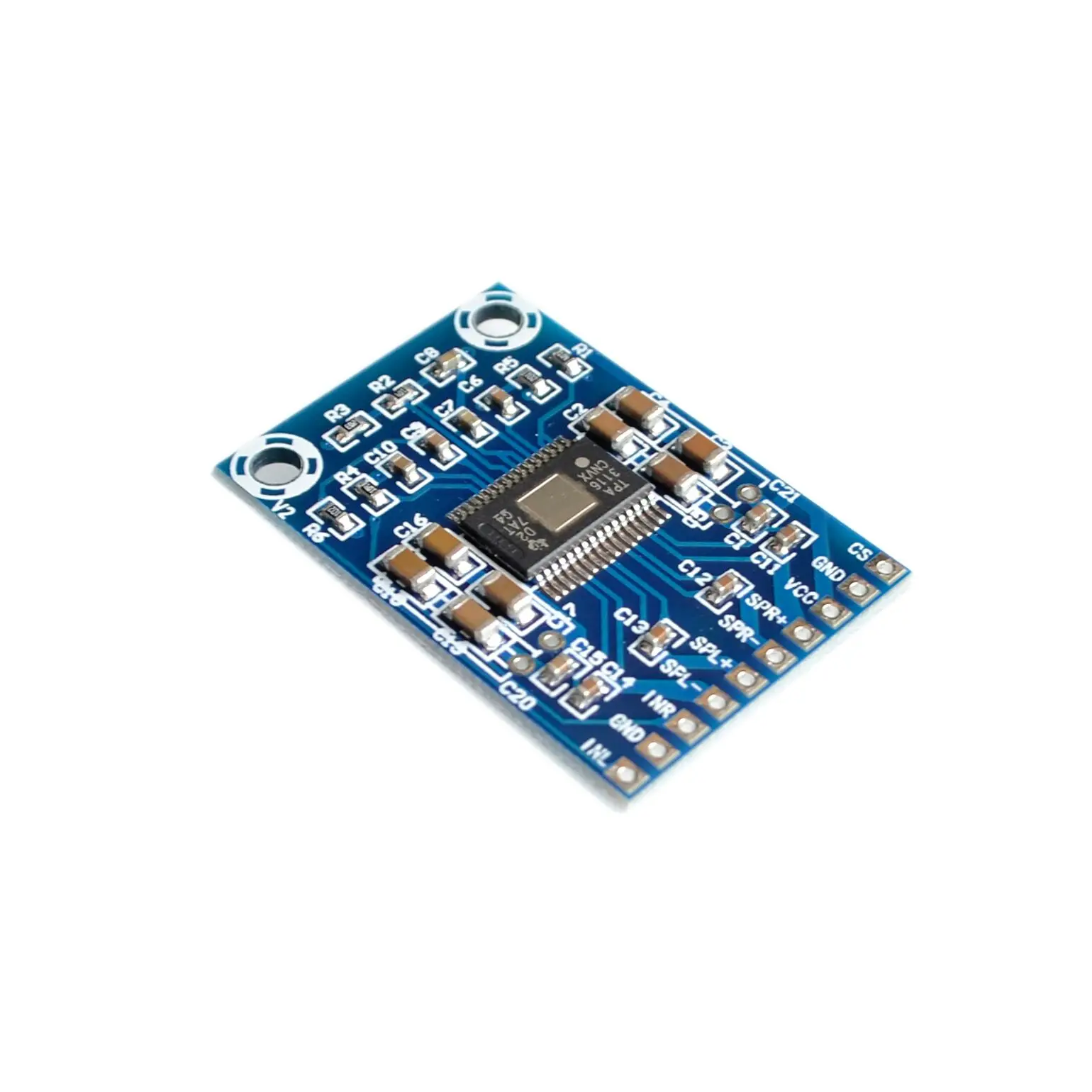 

DC 12V-24V 2x50W Dual Channel Mini Digital Amplifier D Class 50W+50W TPA3116D2 XH-M562 Amplifier 50W Power Amplifier Board