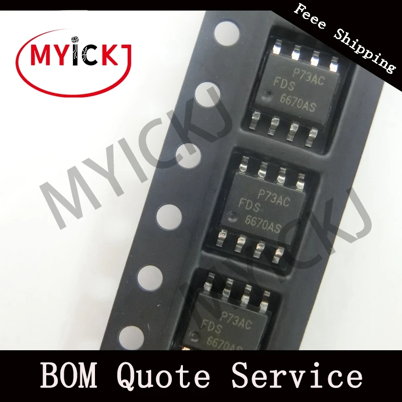 

10pcs FDS6670AS IC CHIP MOSFET N-CH 30V 13.5A 8SOIC