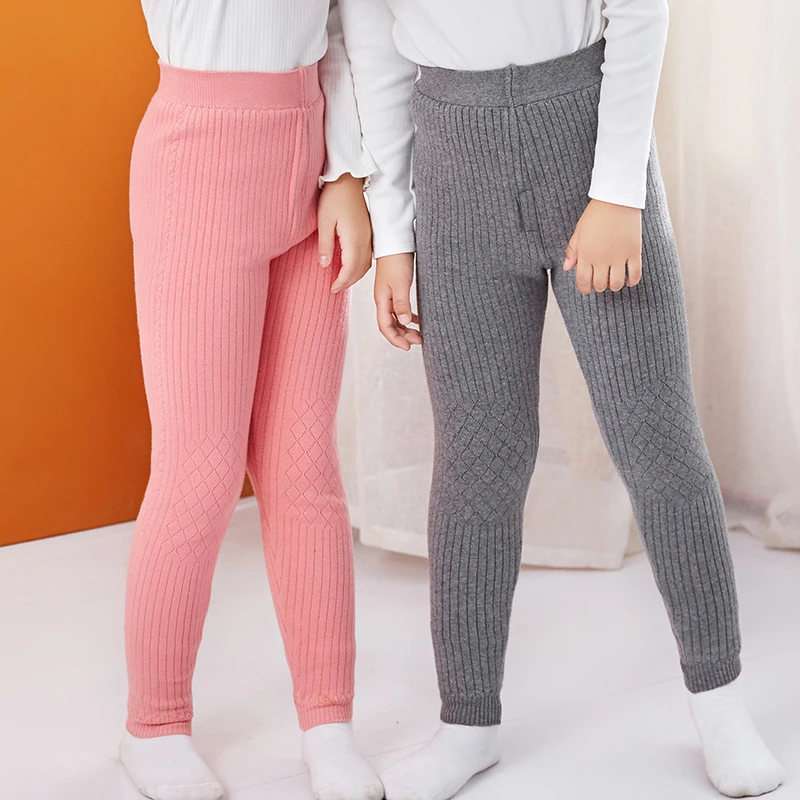 Kid Winter Warm Thick Legging Girls Fleece Lined Comfortable Leggings