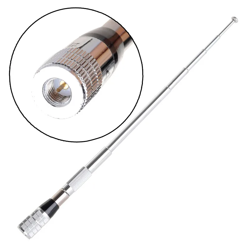Новинка 400-470 МГц Гибкая телескопическая антенна для SMA Male Yeasu VX-6R Wouxun TONFA UV-985 TYT BAOFENG