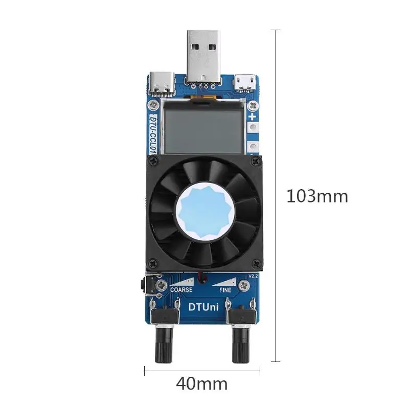 Новое поступление 0.2а-3A ЖК USB электронный модуль загрузки регулируемый постоянный ток Сопротивление мощность батарея тестер с охлаждающим вентилятором