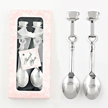 1 пара сладкий милый напиток ЛЮБОВЬ Чай Кофейная Ложка свадебный душ сувенир для свадебной вечеринки подарок высокое качество