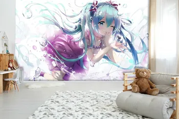 

[Self-Adhesive] 3D Hatsune Miku Undersea 44 Japan Anime Wall Paper mural Wall Print Decal Wall Murals