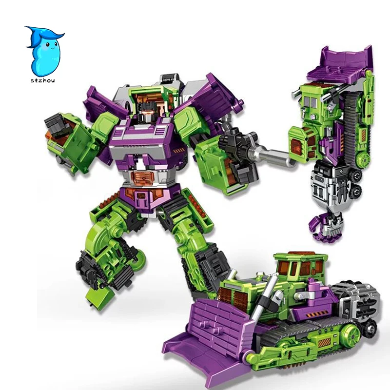 

StZhou Transformation 5 NBK NBK-03 Bulldozer Bonecrusher Gravity Builder Devastator figure toy