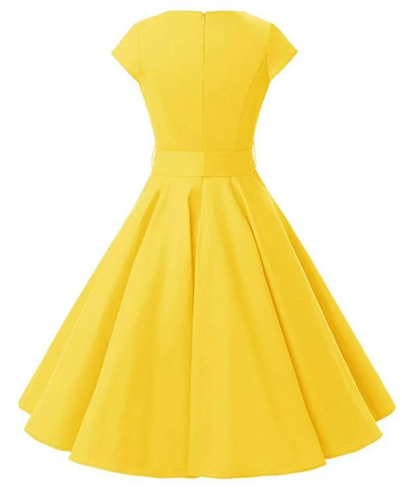 Yellow rockabilly dress Clearance