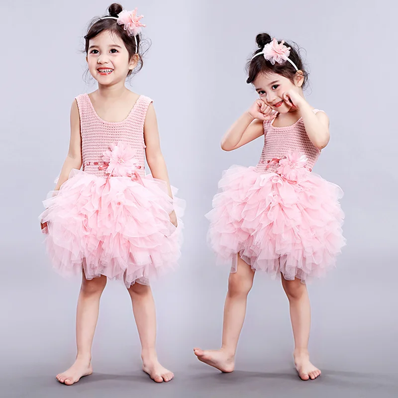 

100%Cotton Baby Events Party Tutu Tulle Infant Christening Gowns Children Princess Dresses for Girls Toddler Evening Dress 0-5y