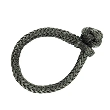 2x серый 8 мм x 100 мм синтетический ATV лебедка скоба, мягкие скобы для яхты