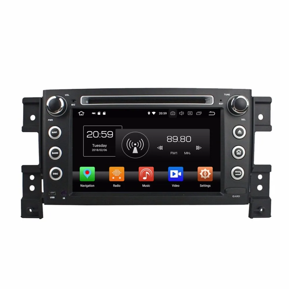 Clearance Octa Core 7 inch 8 core Android 9.0 Car DVD player GPS for for Suzuki Grand Vitara 2005 2006 2007 2008 2009 2010 2011 4G RAM 4