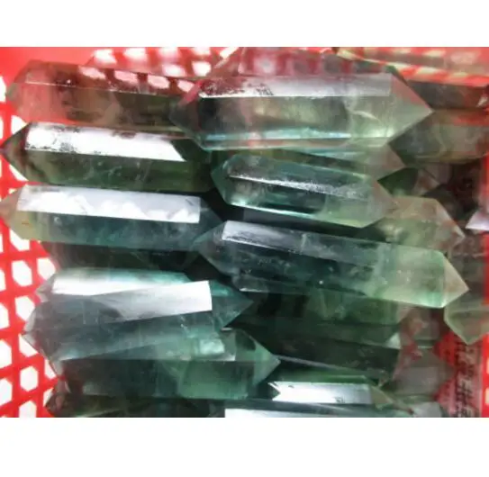 

Natural crystal fluorite crystals healing wand
