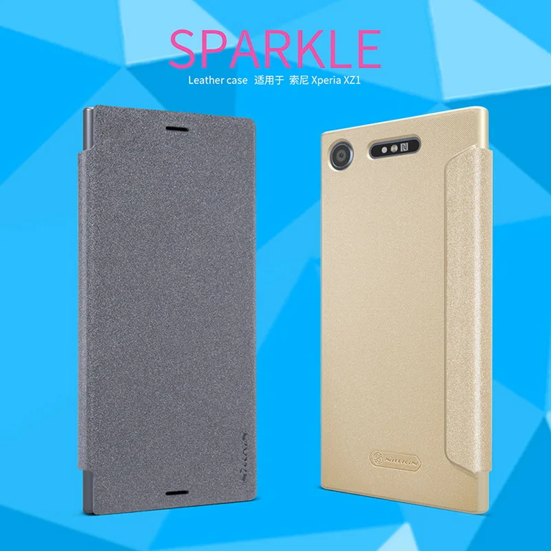 

For Sony Xperia XZ1 G8341 G8342 Leather Case NILLKIN Fashion Business Back Cover Flip Phone Shell Mobile Protective Cases