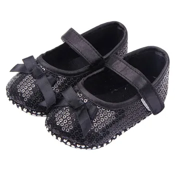 

Baby Girl Bowknot Bling Sequin Shoes New Beautiful Multicolor Cotton Hot Sale Newborn Sweet Infant Prewalker Toddler Shoes