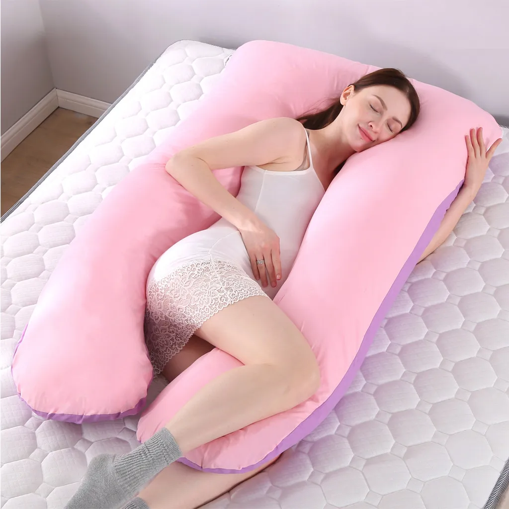Подушки для беременных, для беременных женщин, для беременных, одноцветные, для сна, u-образная подушка, для живота, для мам, для тела, Подушка для сна