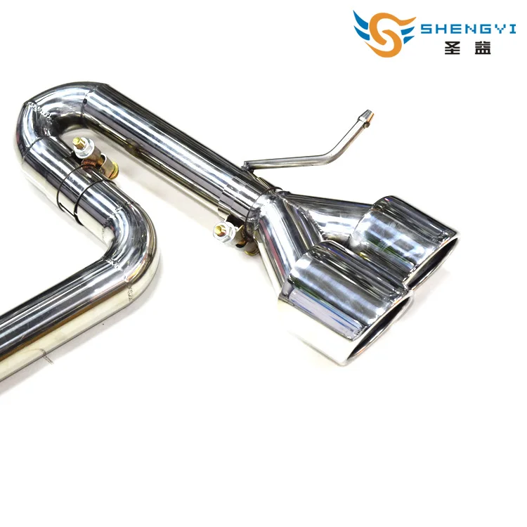 A set of four out stainless steel car rear exhaust