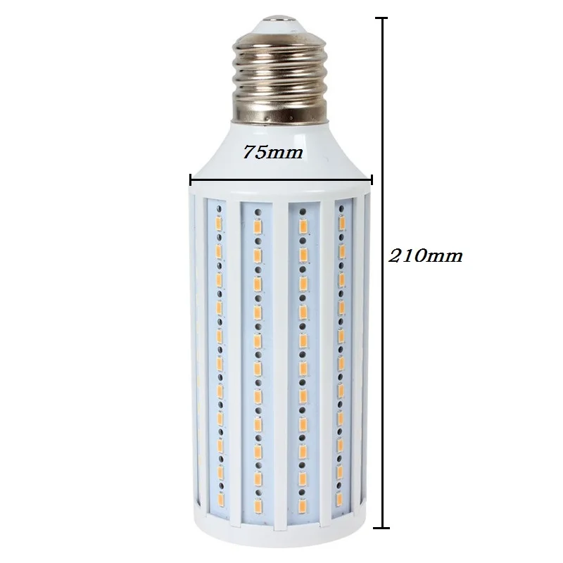 Высокая яркость 50 Вт светодио дный лампы E40 светодио дный Light 165 светодио дный s 5730 SMD светодио дный кукурузы лампы AC110/220 В теплый белый 1 шт