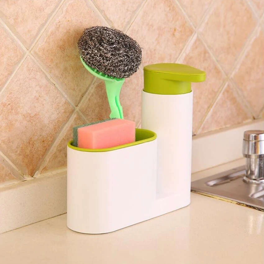 2 in 1 Bathroom Liquid soap dispenser set Bathroom storage shelf Shampoo Soap Dispenser Practical for Kitchen 2 in 1 Bathroom Liquid soap dispenser set Bathroom storage shelf Shampoo Soap Dispenser Practical for Kitchen