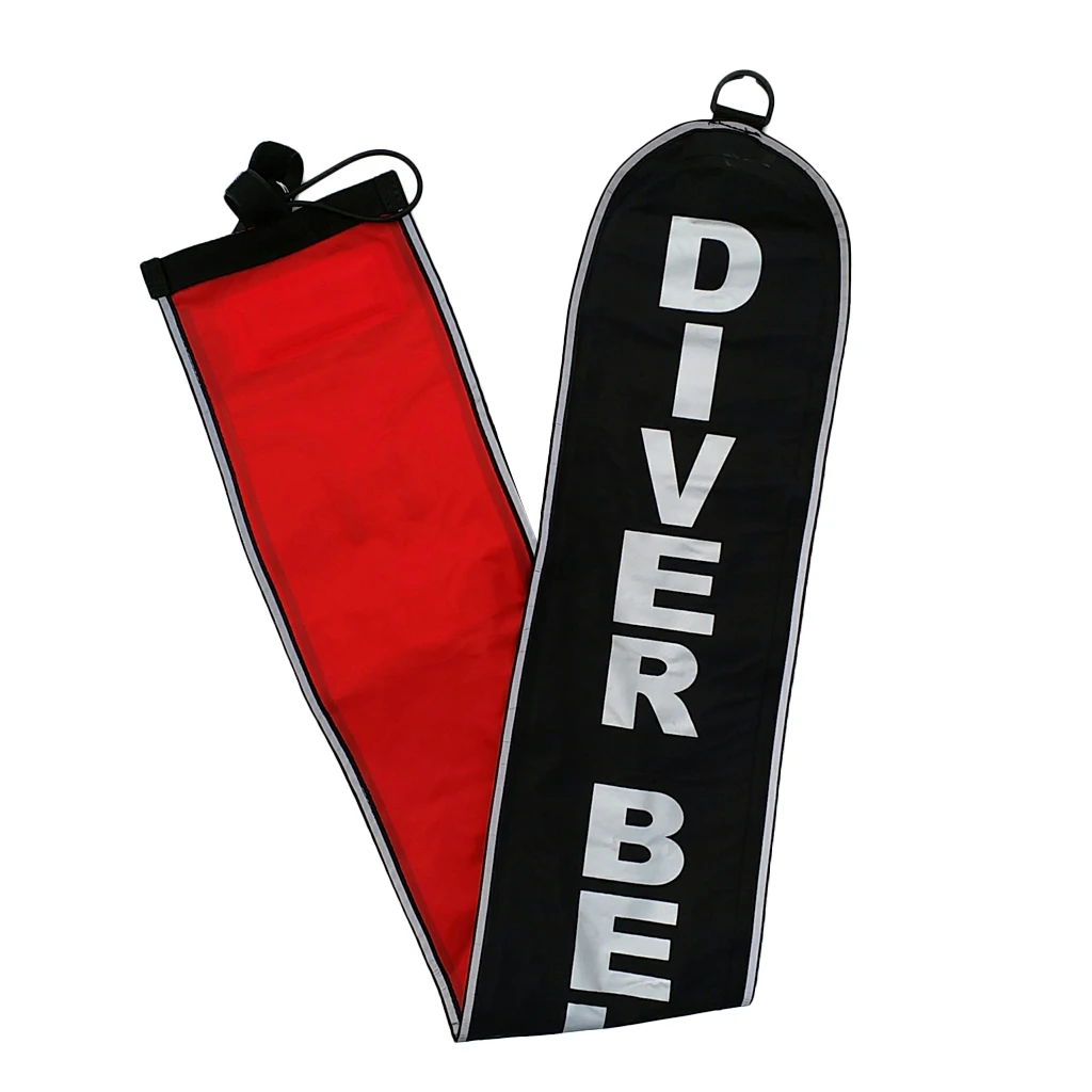 4FT 1.2m Inflatable Scuba Diving SMB Surface Marker Buoy Diver Below Signal Tube Float Sausage Underwater Snorkeling Accessories