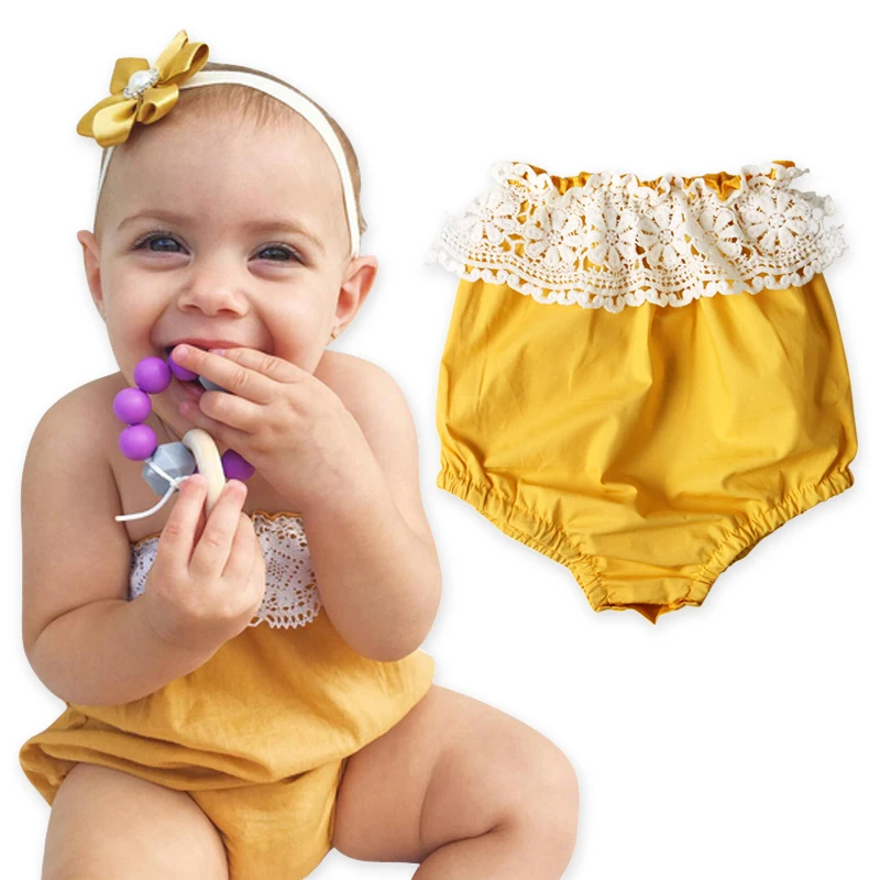 

Summer 2017 Kids Toddler Baby Girls Clothes Lace One-Piece Romper Backless Jumpsuit Playsuit Sunsuit Clothing Set DS21