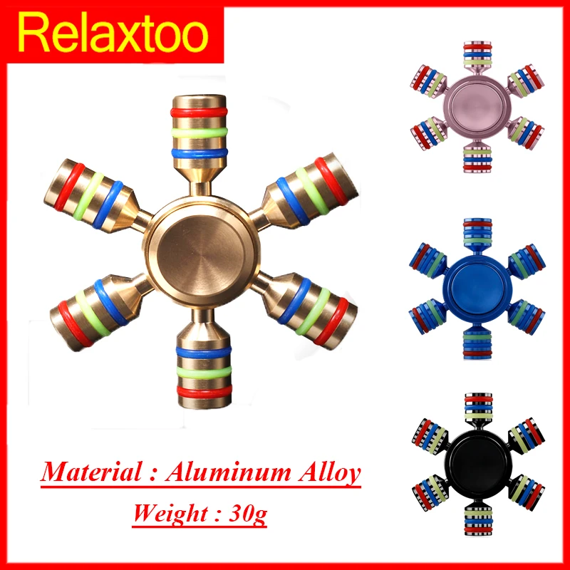 

Metal Fidget Puzzle Spinner Detachable Aluminum Alloy Spinner EDC Hand Rudder Lightweight Finger Spinner Adult Kid Toy Gyro