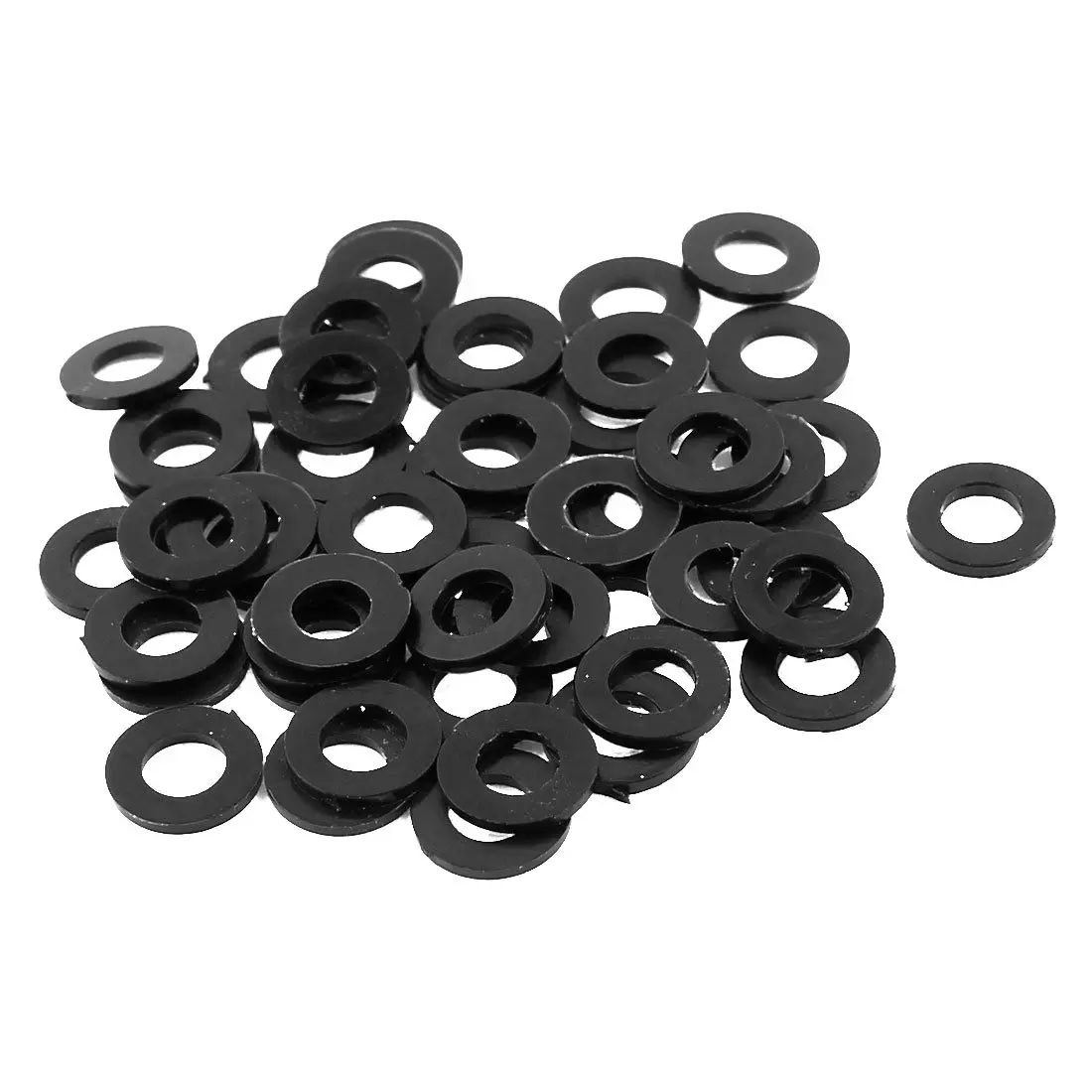 

50pcs M6 x 12mm x 1.5mm Plastic Spacer Nylon Standoff Flat Washer Insulation