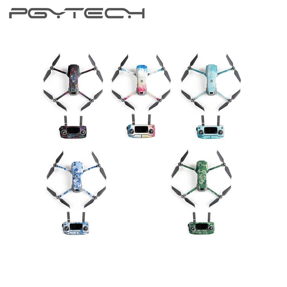 

PGYTECH Drone Stickers Waterproof Skin Decals for DJI Mavic 2 Pro/Mavic 2 Zoom Drone Body Batteries Remote Control Accessories