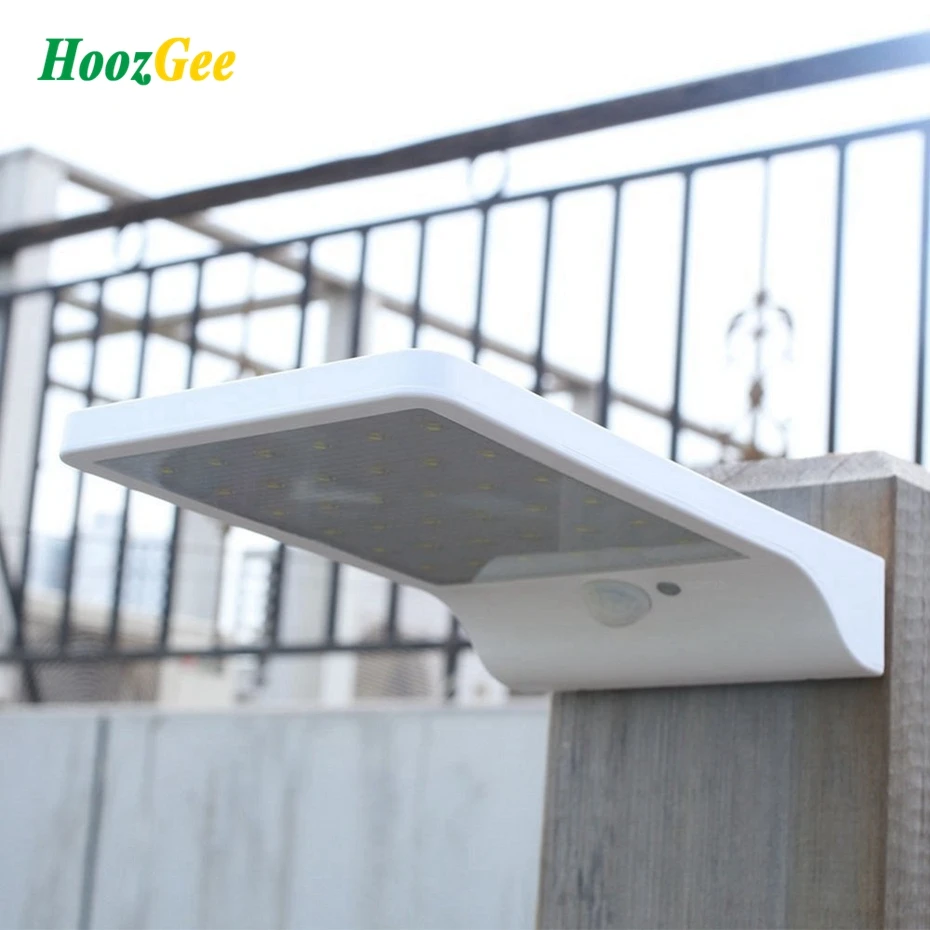 HoozGee Solar Wall Light Outdoor Garden Lighting 450LM Waterproof 36 LED PIR Motion Sensor Lights Street Security Patio Lamp