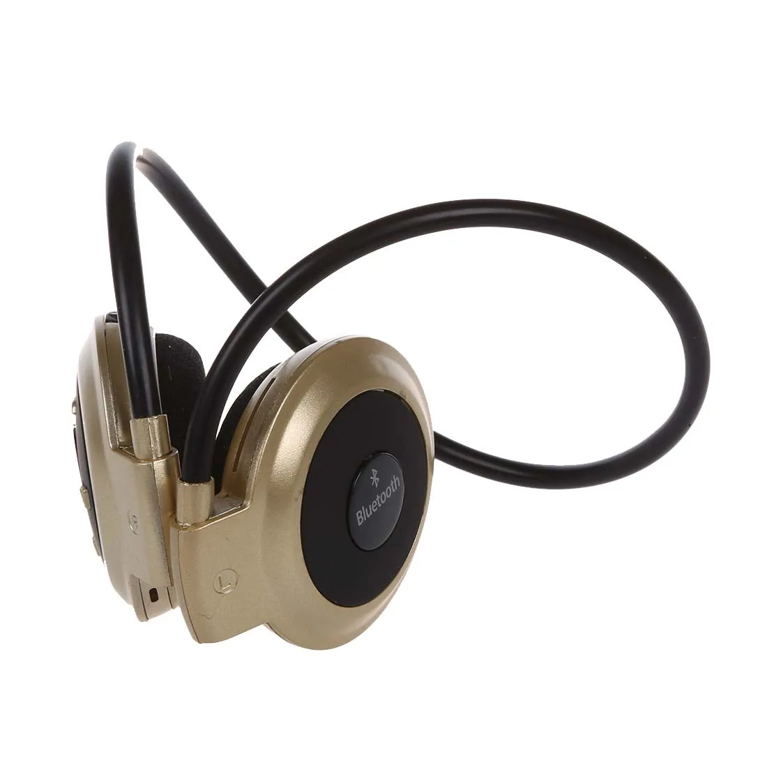 

HFES Bluetooth headset earhook Stereo Wireless Headset for Smartphone GOLD