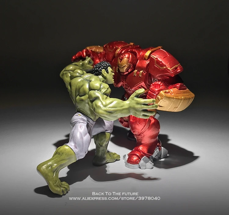 Disney Marvel Avengers Халк халкбастер 7-8 см 2 шт./компл. фигурки супергероев мигающие из ПВХ