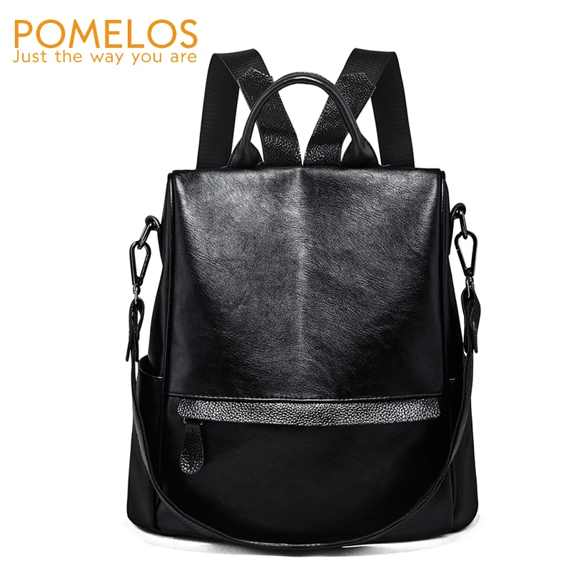 

POMELOS Backpack Women 2018 Autumn New Woman Back Pack Soft PU Leather Anti Theft Backpack Bag School Backpack For Teenage Girls