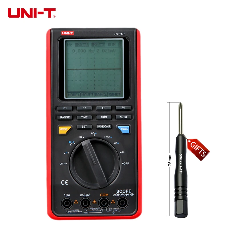 

UNI-T UT81B Scope Digital Multimeters Oscilloscope Electrical Tools Input Sensitivity Diode USB Interface