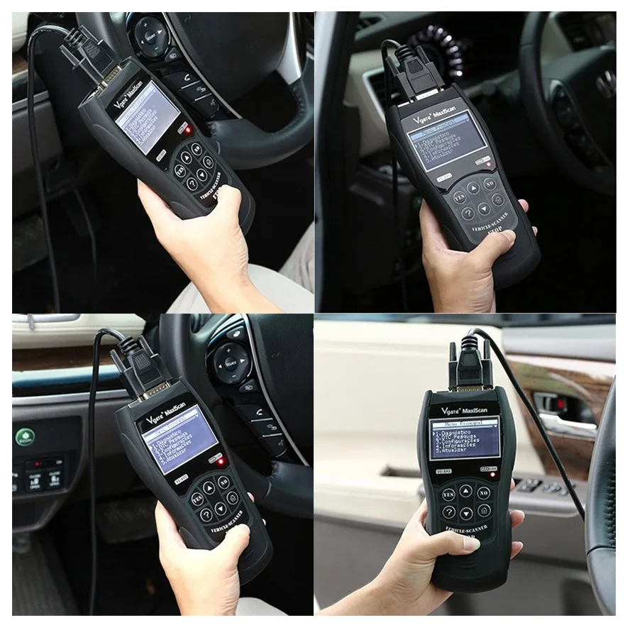 Диагностический инструмент VS890 Автомобильный сканер Vgate OBD2 CAN BUS считыватель
