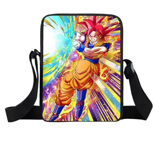 Аниме Dragon Ball маленькая сумка на плечо Супер Саян Гоку Гохан Мальчики Девочки Сумка-почтальон Мини ребенок сумки через плечо книга сумка подарок