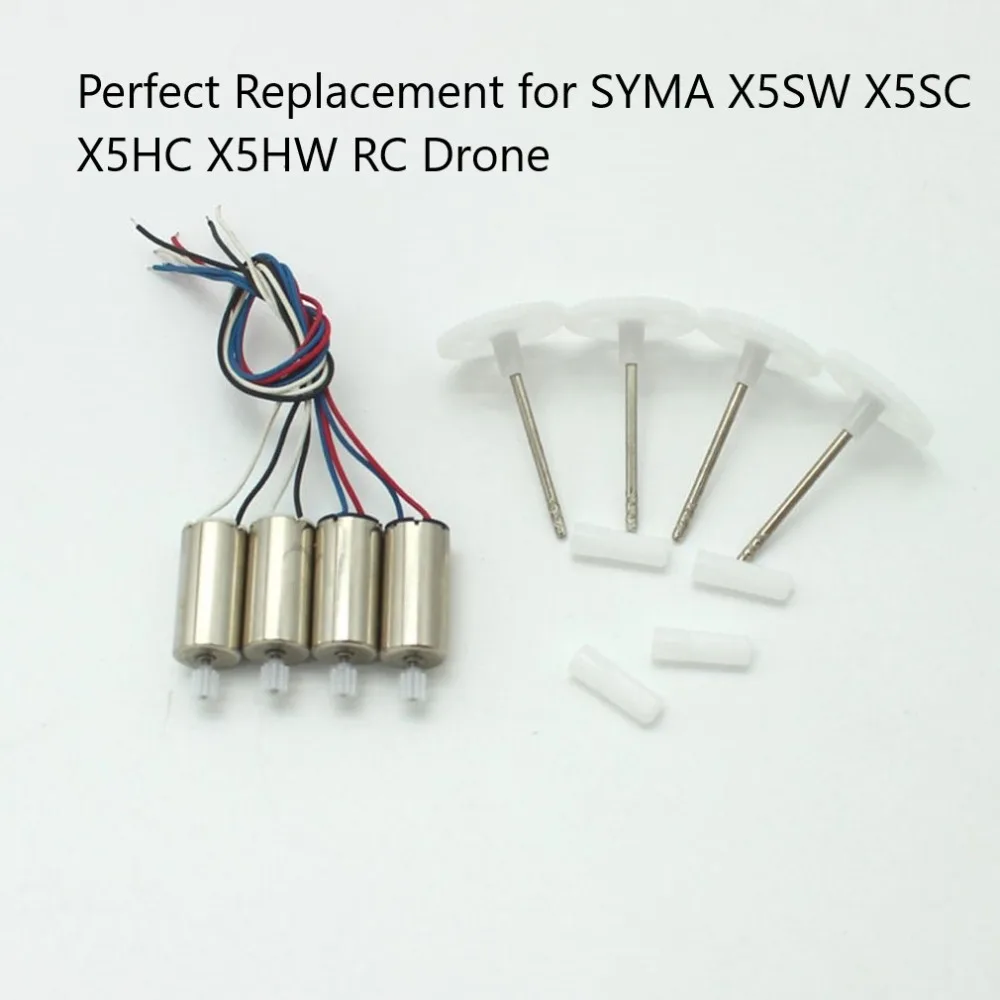 

Quadcopter Replacement Spare Parts 2 CW + 2 CCW Engine Motors with Gears for SYMA X5SW X5SC X5HC X5HW RC Drone