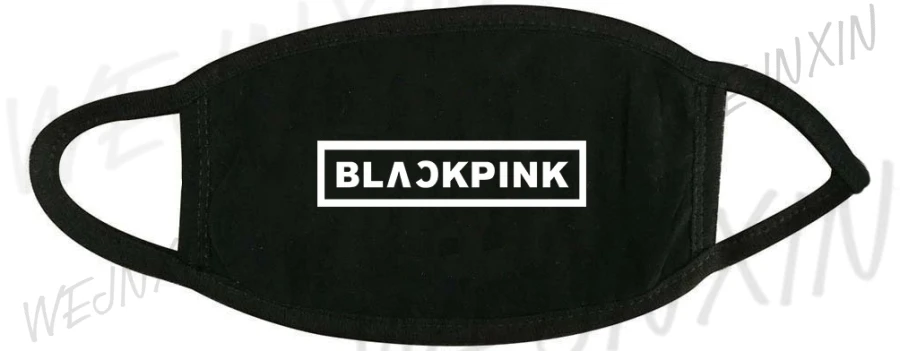 Kpop TWICE BLACKPINK EXO GOT7 NCTU Seventeen Monsta X Lil Peep ривердейл маска на лицо Пользовательский логотип маски для лица