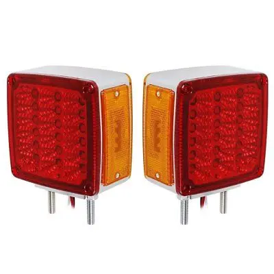 1 пара 39LED квадратный двойной циферблат крепление крыло для грузовика