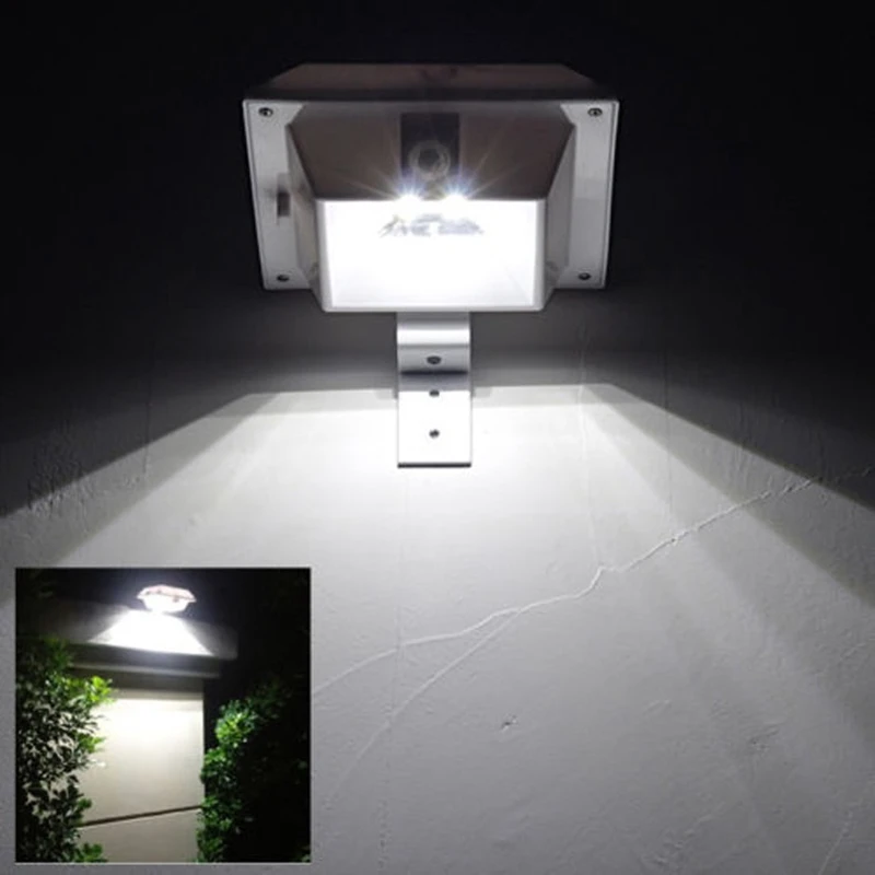 New PIR Motion Sensor 150LM Super Bright Solar LED Outdoor Gutter Series Wall Light Garden Fence Yard Path Security Wall Lamps