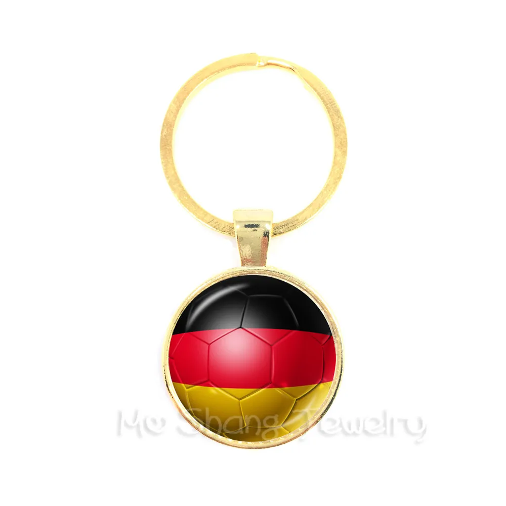 Titan брелок-чашка Германия/Дания/Бельгия/Польша/исландский Национальный флаг футбольный узор брелок забавные подарки - Цвет: 1