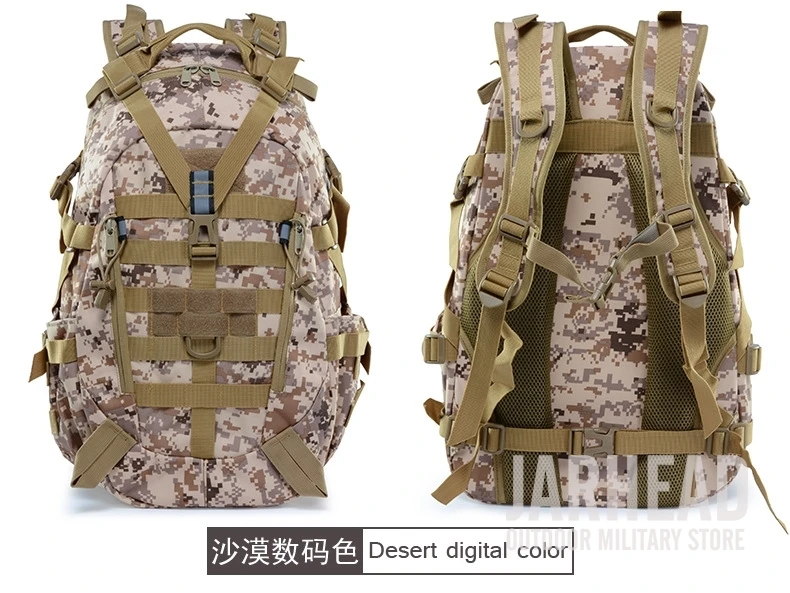 Тактический Рюкзак Molle Camo, военный армейский рюкзак Mochila, водонепроницаемый походный охотничий рюкзак, туристический рюкзак, спортивная сумка для улицы