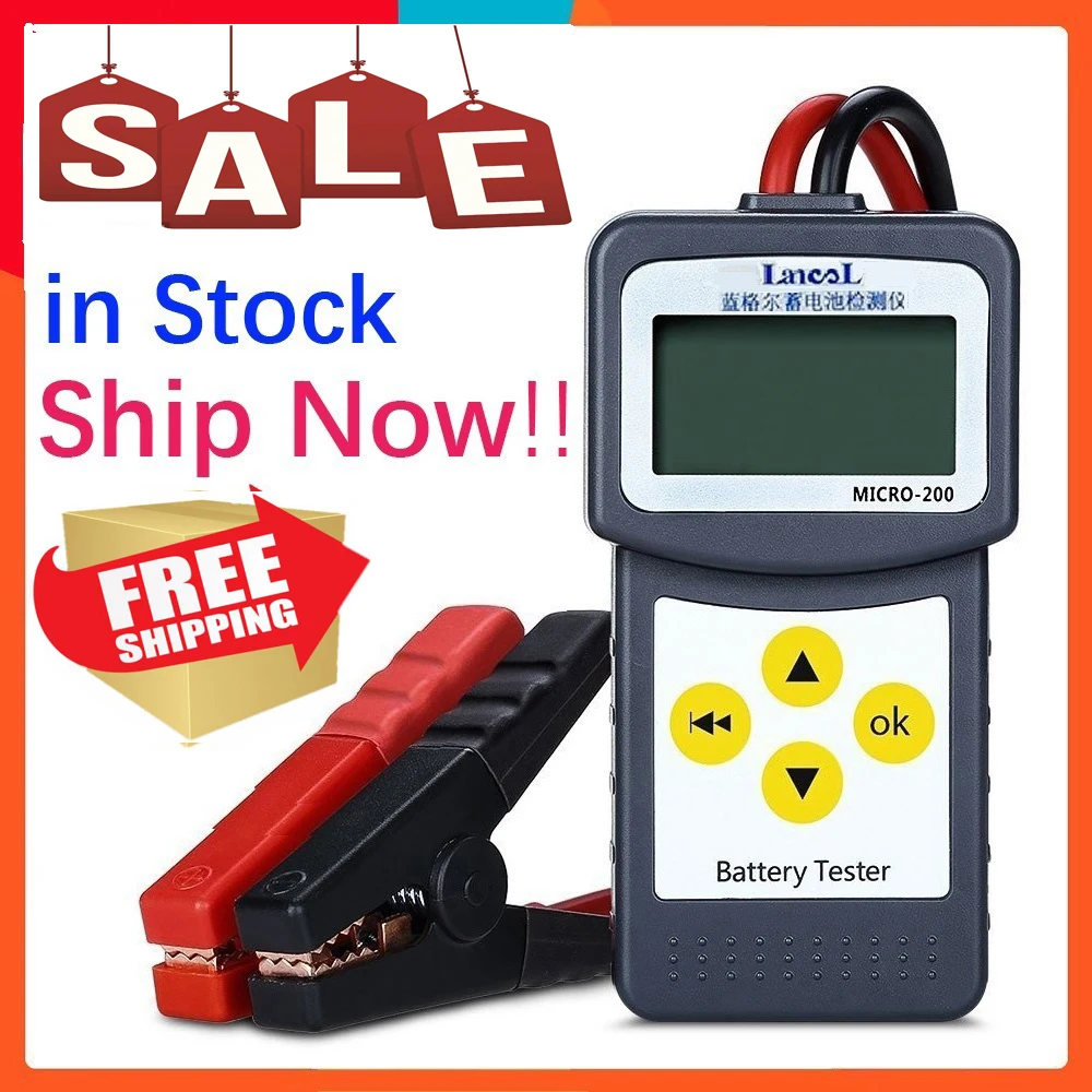 Original LANCOL Micro 200 12V Car font b Battery b font Tester Diagnostic Tool Digital font