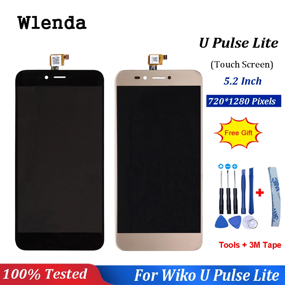 ЖК-дисплей 5 2 дюйма для Wiko U Pulse Lite с сенсорным экраном стеклянная панель