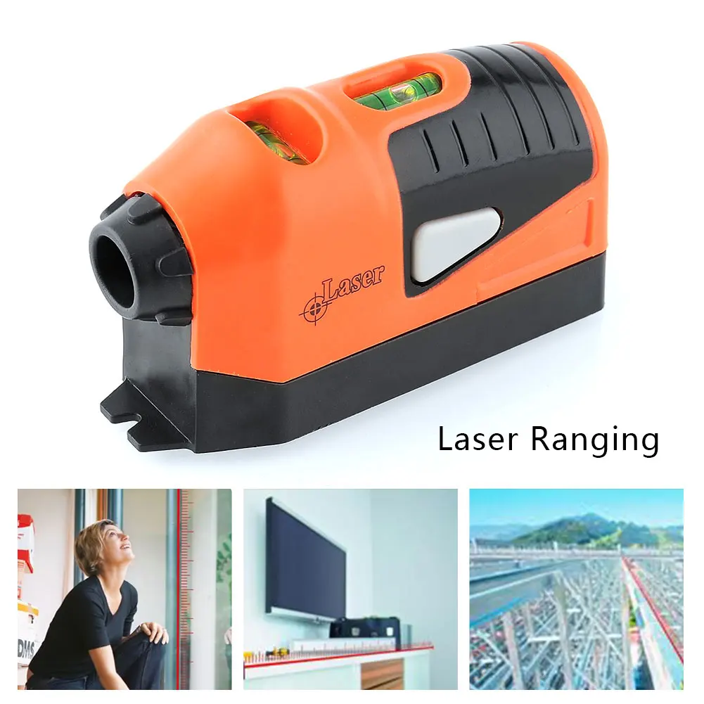 8ft Portable Laser Edge Level Straight Line Guide Horizontal Leveler Measure 